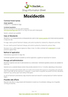 Moxidectin drug information sheet